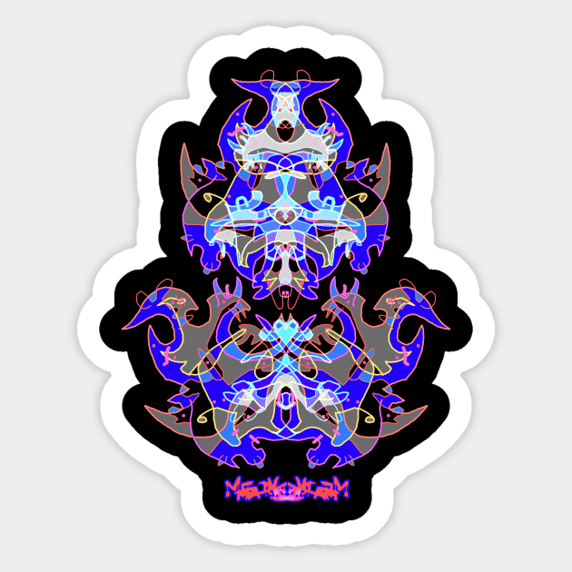 MetaRagz color19 psychedelic Sticker by MetaRagz